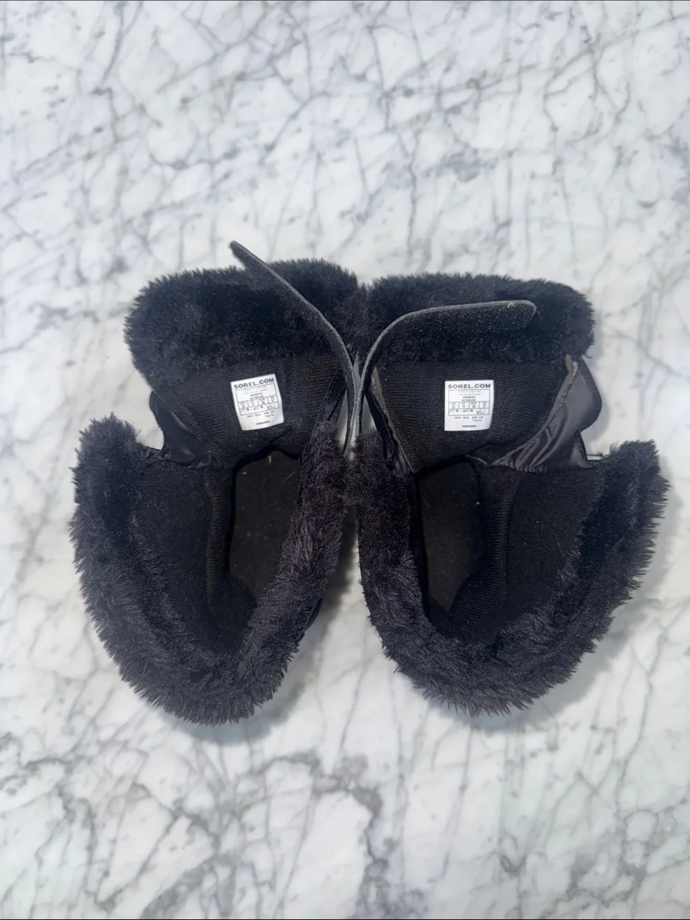 Sorel Black Childrens Snow Commander Toddler Little Kid Snow Boots Sz 12
